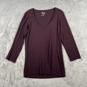 Majestic Filatures Top Womens Sz 3 (M) Superwashed Soft Touch Deluxe Tee Shirt